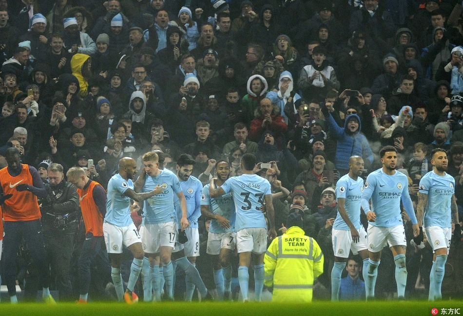 曼城庆祝大胜