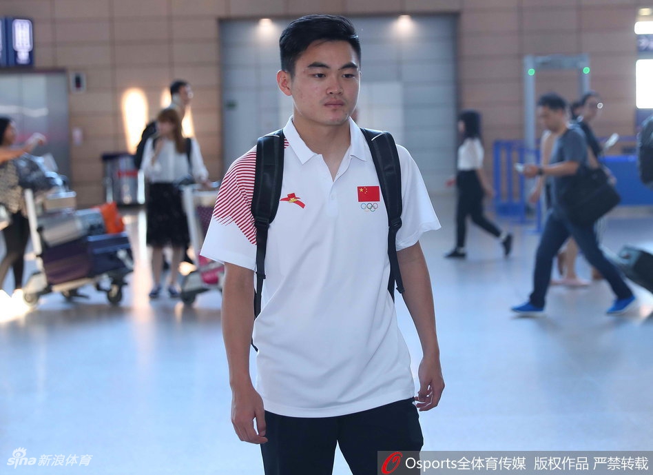 2018年8月10日,中国U23男足上海机场出发,出