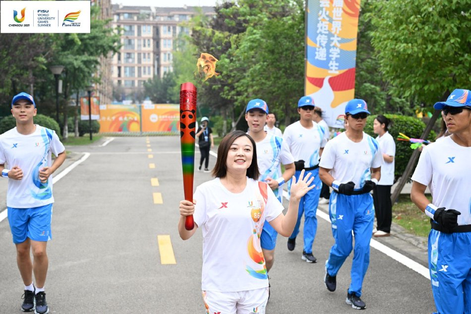 大运会火炬传递成都站