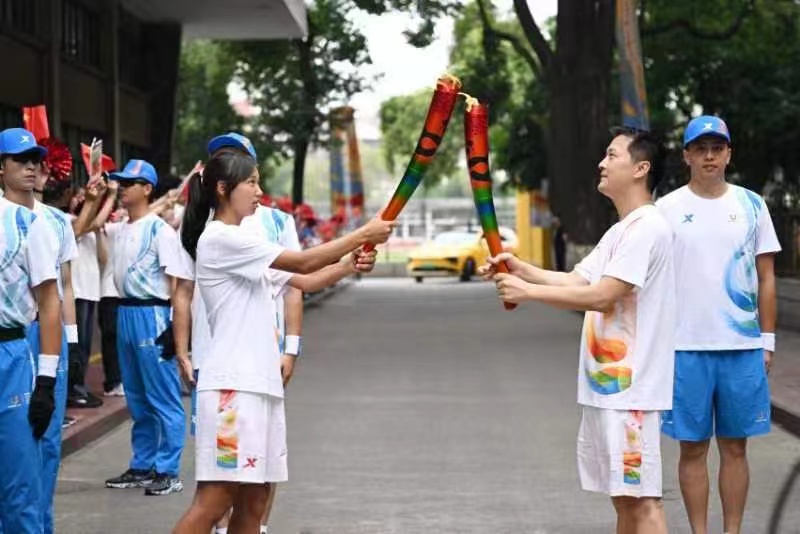 大运会火炬传递成都站