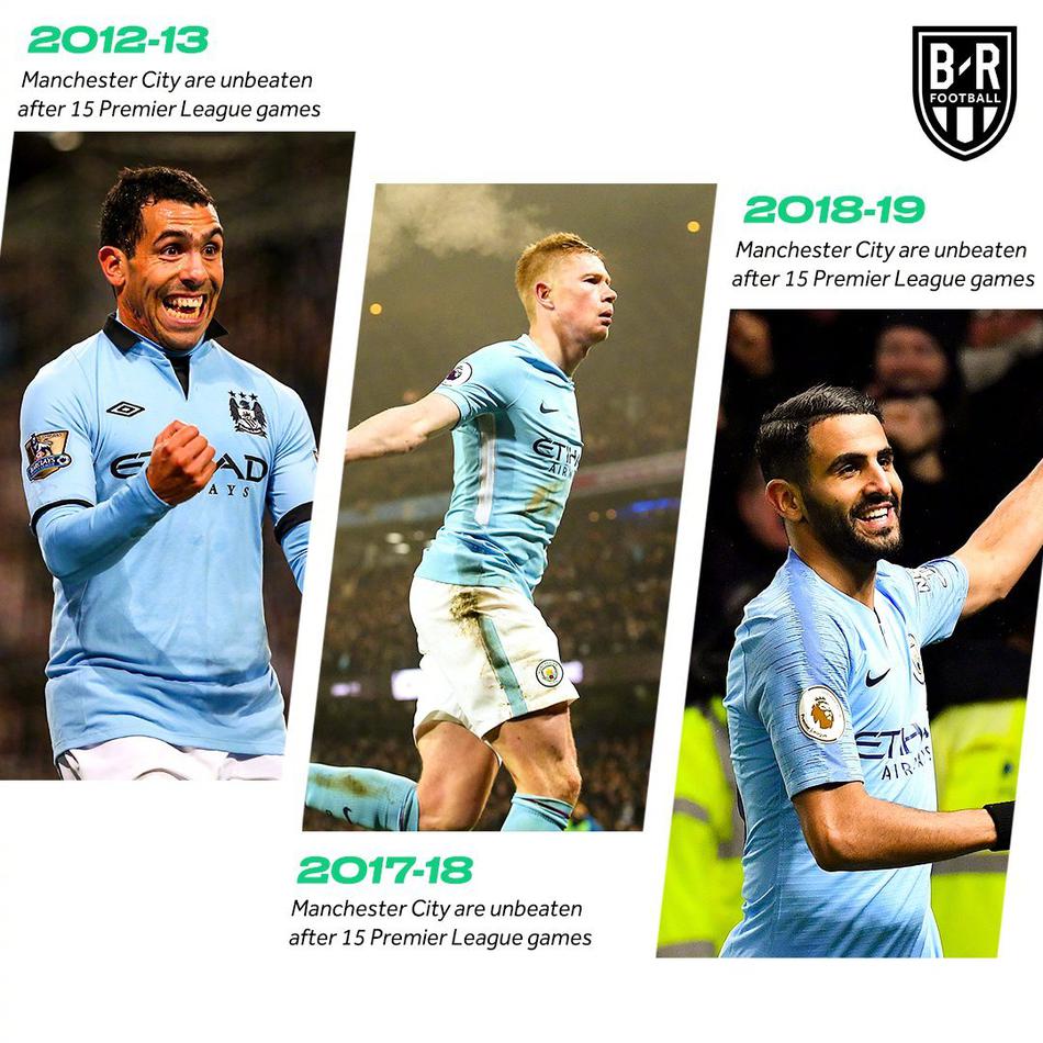 曼城众将赛后激情庆祝，胜利的喜悦洋溢在每个人脸上，蓝色狂潮席卷球场。