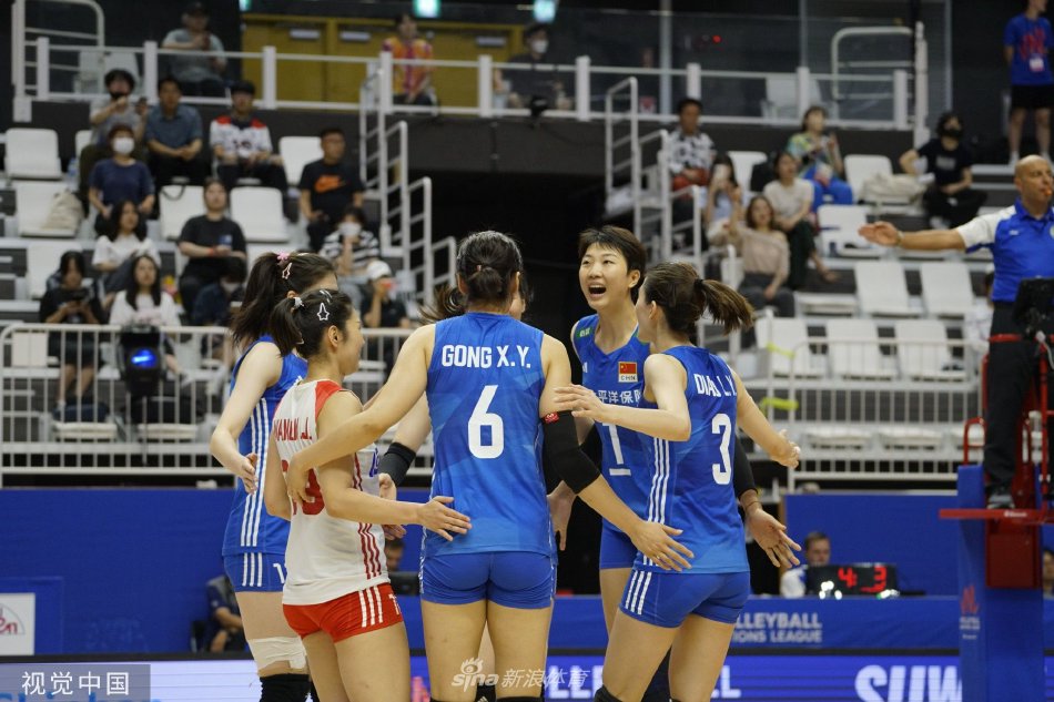 [女排世联赛]中国女排3-2逆转美国晋级总决赛