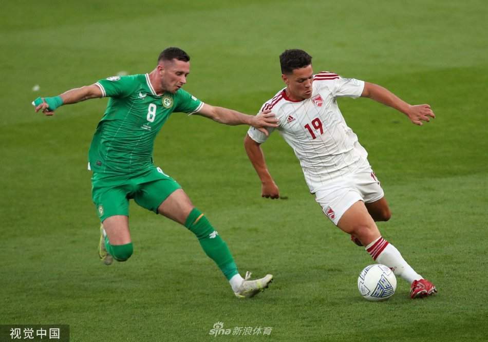 直布罗陀门将戴尔·科林飞身侧扑，单掌将爱尔兰队一记势在必得的射门拒之门外。