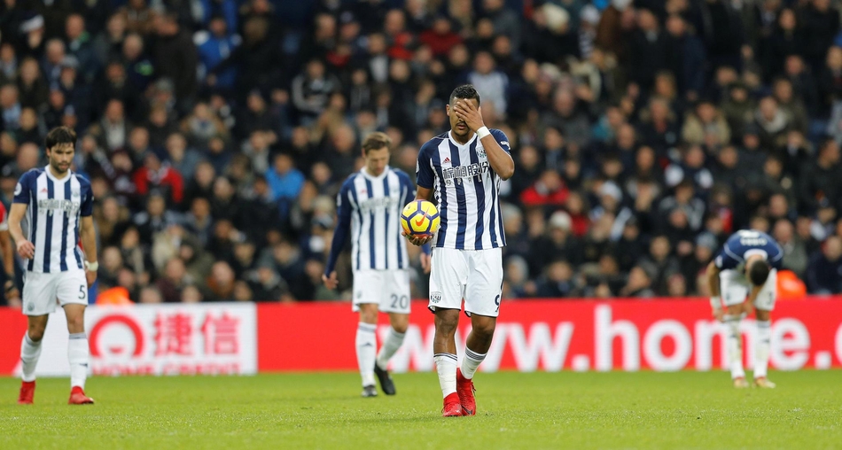 沮丧的西布朗队员