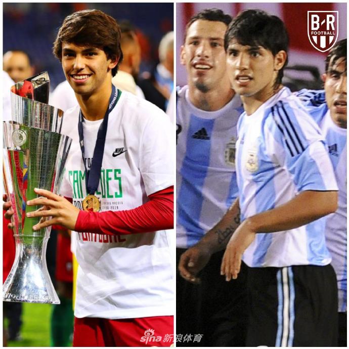 面对多人包夹，菲利克斯低头专注控球，试图从人缝中寻找突破口，眼神中透露出与年龄不相符的冷静。