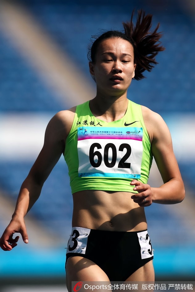 全运会女子100米预赛袁琦琦出战