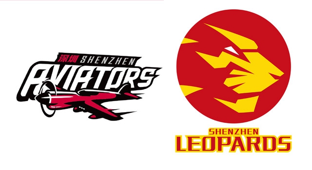 深圳领航者的队标化身为一道红色的锐利航线，一架蓄势待发的飞机冲破圆形框架，象征着这座改革开放前沿城市敢为人先、领航未来的雄心与速度。 