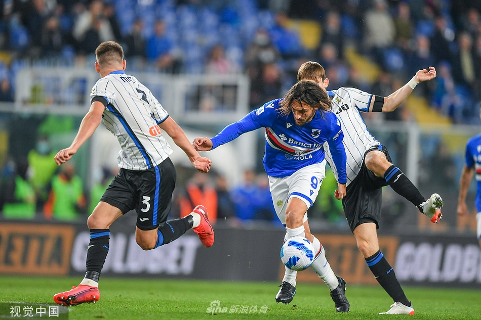 杜万·萨帕塔高高跃起，力压桑普后卫完成强力头球攻门，这一刻他展现了哥伦比亚坦克般的统治力。