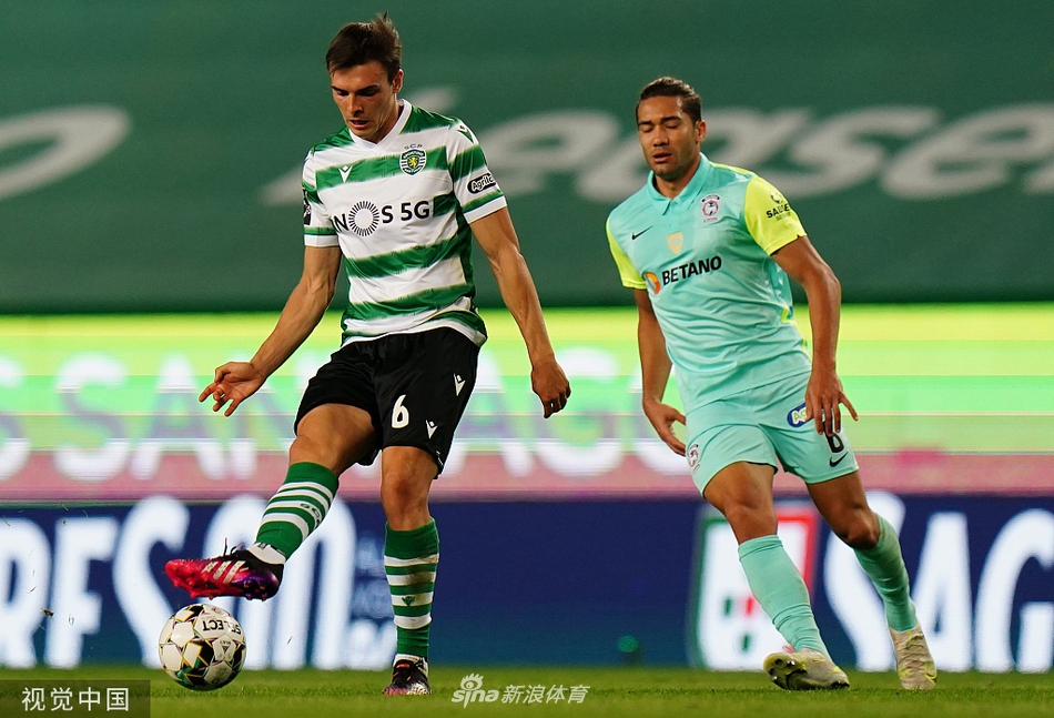 葡萄牙体育教练组与替补球员在场边激情庆祝，为场上球员的精彩表现喝彩