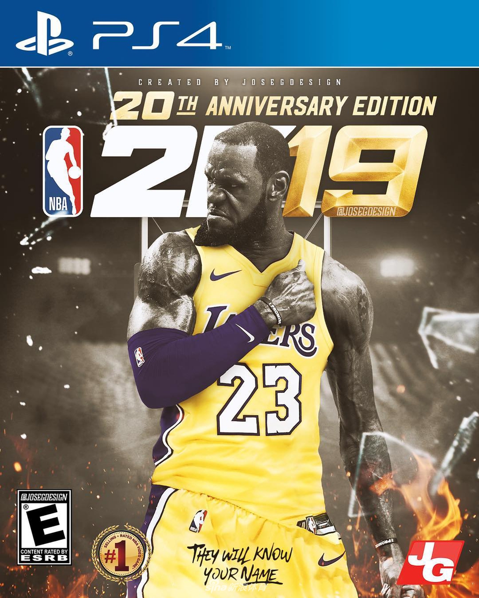 17 nba游戏2k19即将推出,刚转会到湖人队的勒布朗-詹姆斯是本季的封面