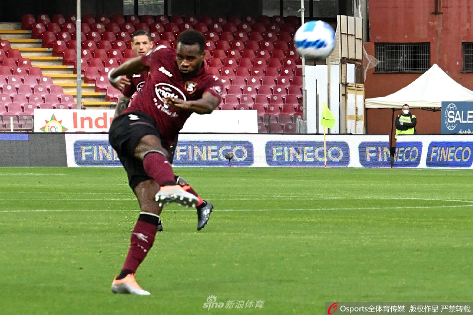 进球后萨勒尼塔纳全队疯狂庆祝，球员们紧紧相拥，替补席成员也冲入场内