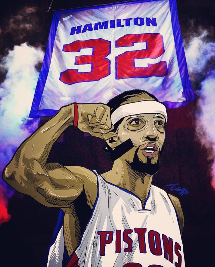 NBA球星漫画像 科比麦蒂抢镜