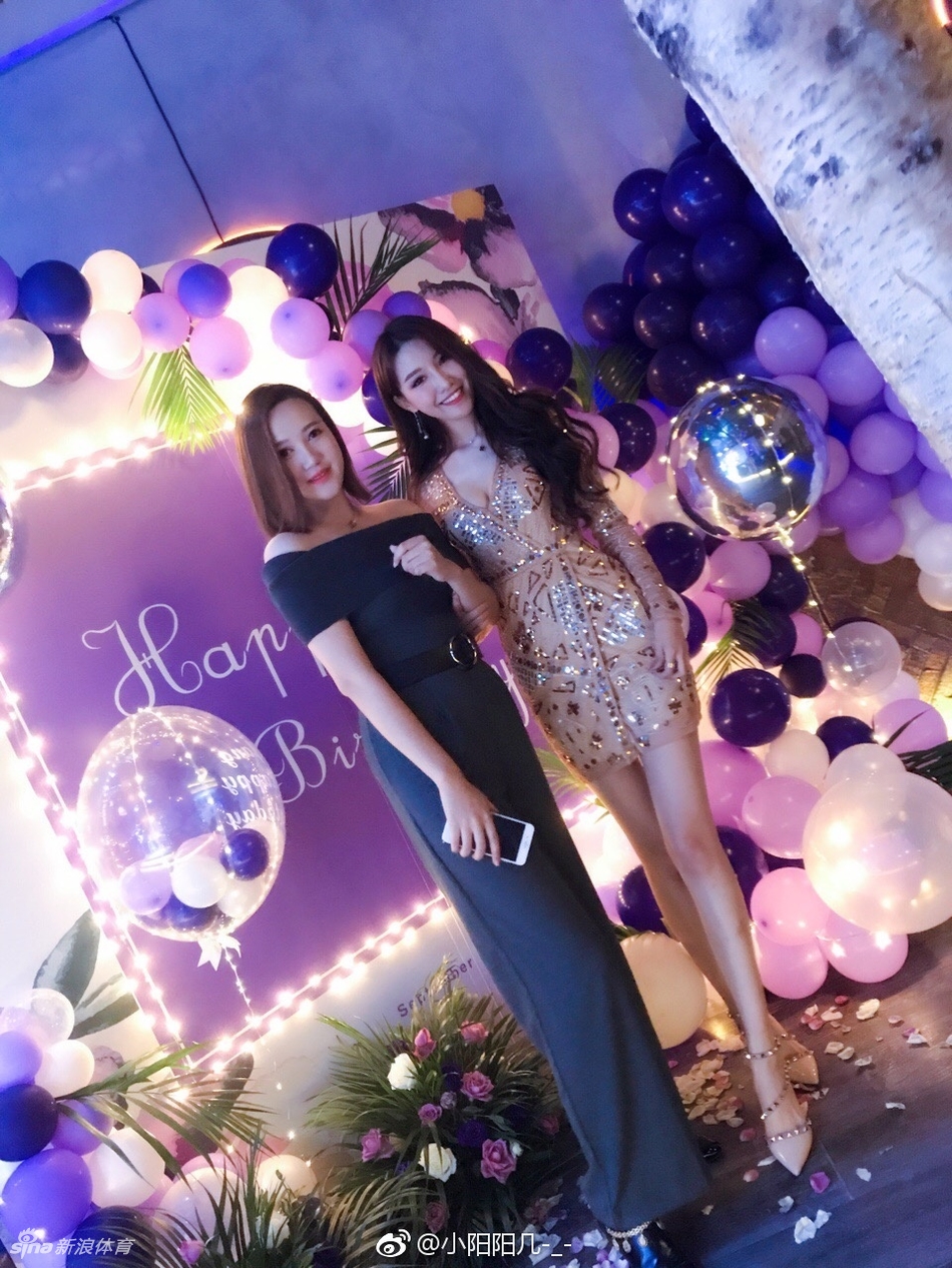 郭艾伦女友马阳阳办生日party邀好友同聚,一屋的女生都是大长腿!