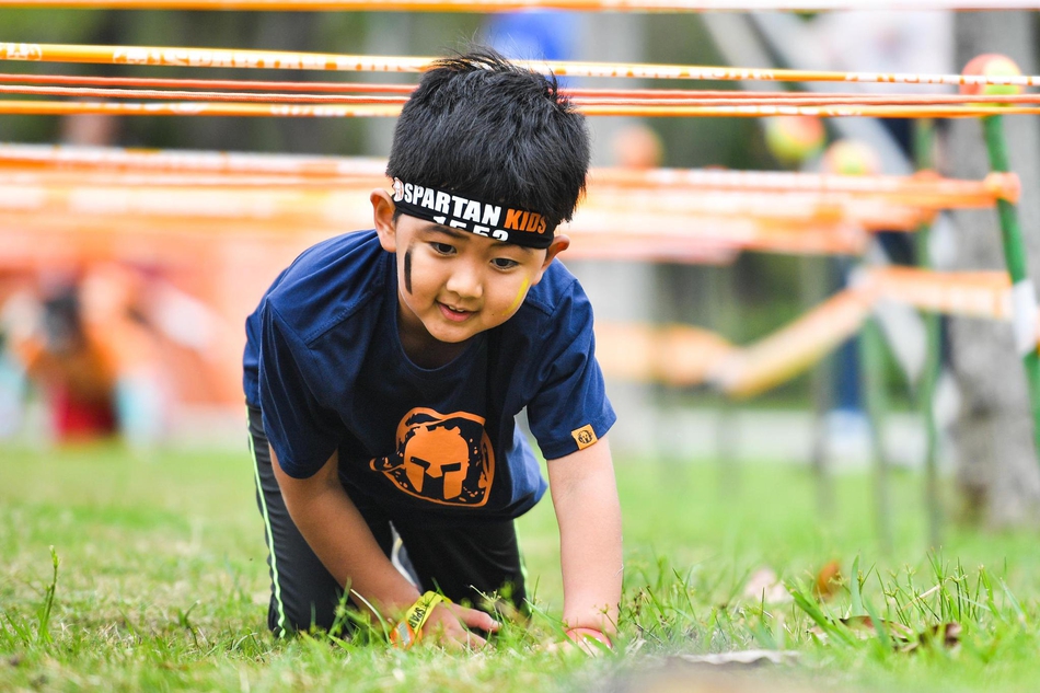 斯巴达勇士儿童赛精彩瞬间