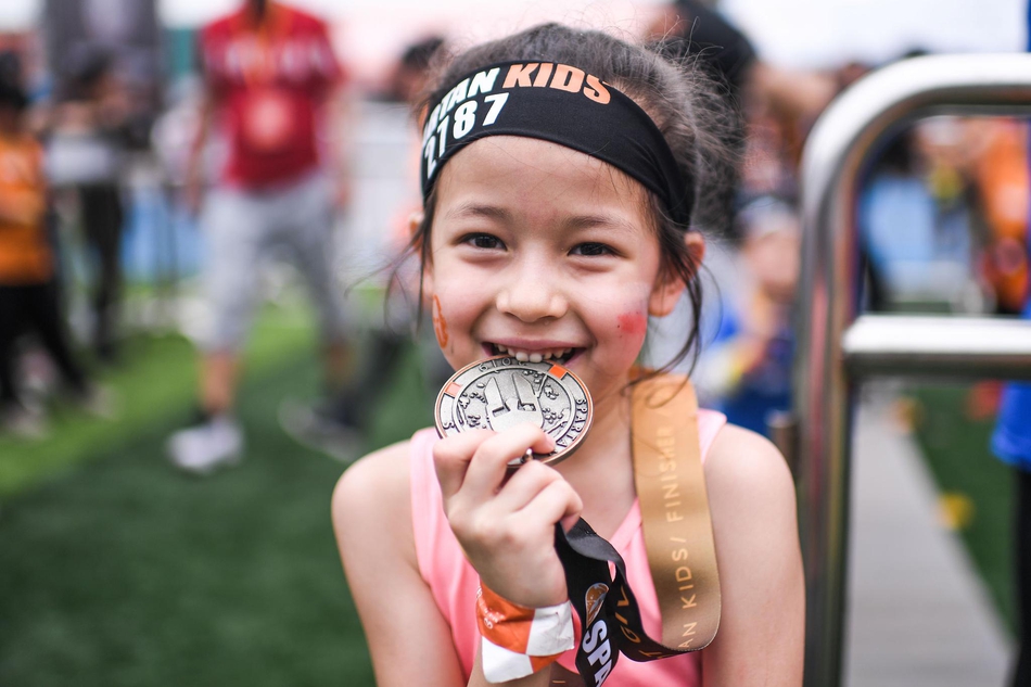 斯巴达勇士儿童赛精彩瞬间