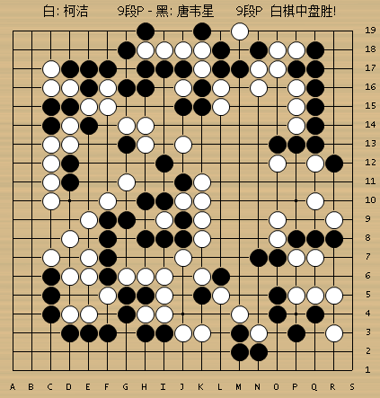 5 / 15 围棋汽车拉力赛第5,6局动图棋谱:柯洁执白中盘侍破韦星