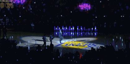 科比球衣退役仪式现场