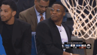 nba最有个性的大男孩!威斯布鲁克表情包笑翻天