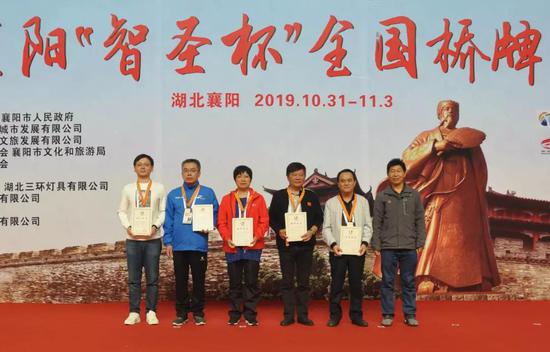 公开团体赛季军:湖北桥协