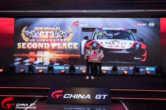 GT3组AM-AM年度车手亚军 JRM保时捷车队 闵衡/林南
