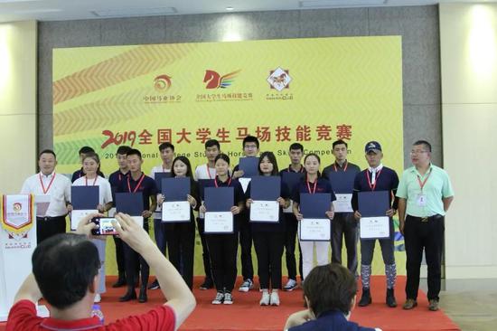 ,2019全国大学生马场活动策划方案评比奖项