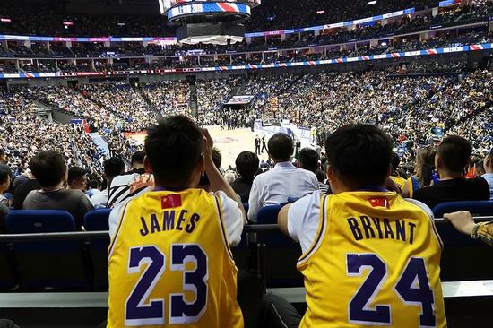 10日,NBA上海赛。图源:ABS