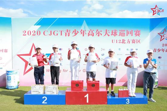 9岁组获奖男女选手
