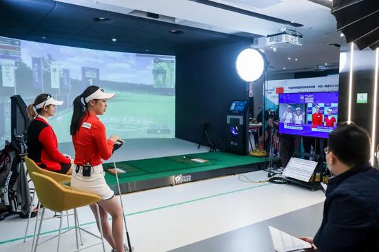 ▲GOLFZON中韩网络大赛现场