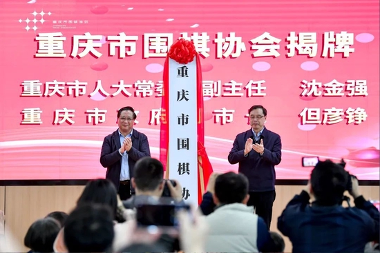 重庆市人大常委会副主任沈金强（左）、 重庆市副市长但彦铮（右）