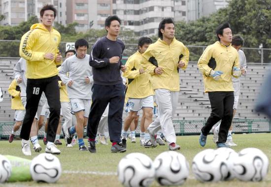 图说：2005年参加省港杯的广东队。