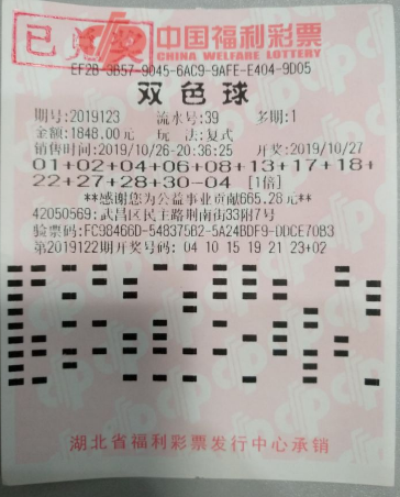 中獎彩票