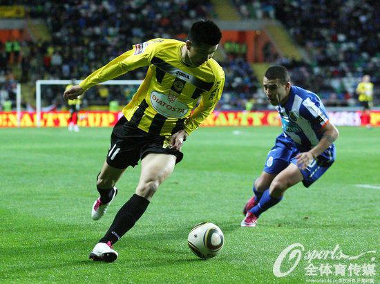 2011年1月23日,葡超对阵波尔图,那一年他22岁