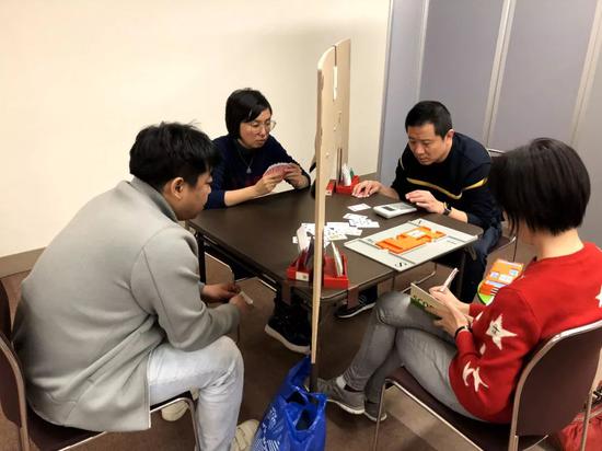 中国牌手在比赛中