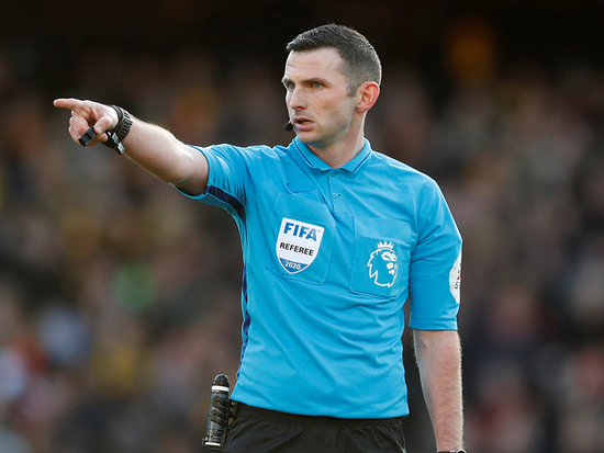 奥利弗将执法北伦敦德比战