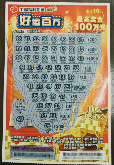 女彩民购物时刮中福彩100万 抱着随手公益心态