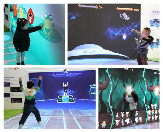 儿童体适能智能互动训练系统是赛鲁班旗下MAGIC SPORT运动品牌的儿童版。