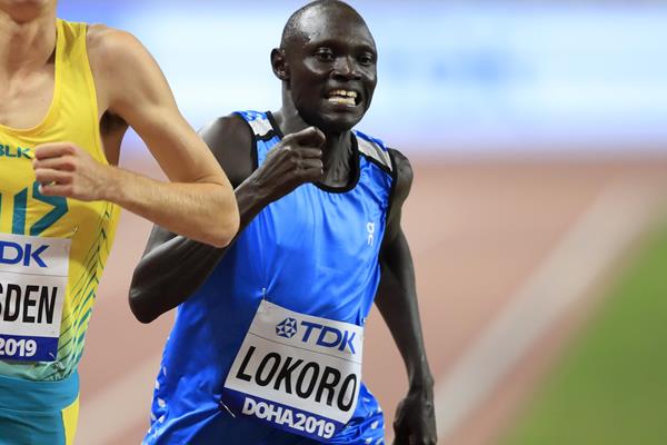 难民运动员队成员Paulo Amotun Lokoro在IAAF世界田径锦标赛多哈2019(Getty Images)©版权所有