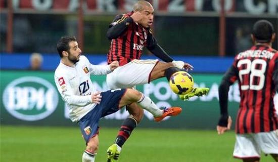 意甲提醒:热那亚近8场对米兰7场总进球少于2.