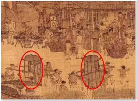 《清明上河图》上的轿子
