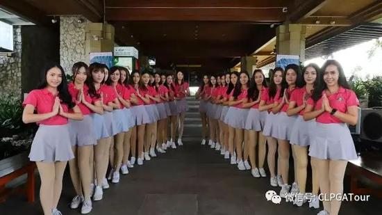 泰美!CLPGA泰国赛美女球童惊艳 陪打还给按摩