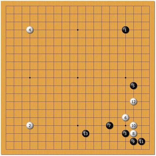 因为黑5在，白棋只能拆一。