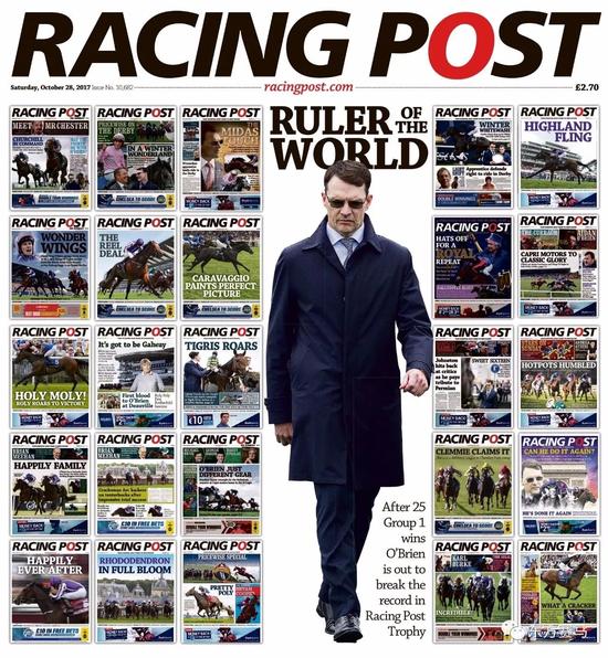 ▲图/Racing Post,《赛马邮报》奖杯赛当天《赛马邮报》的封面