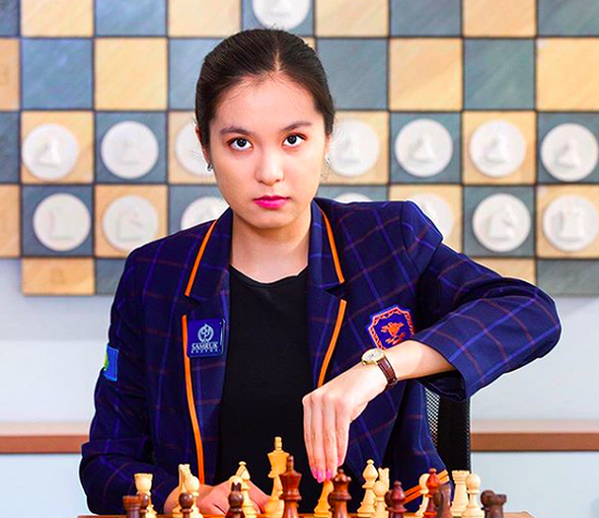 23岁的国际象棋世界冠军Dinara Saduakassova（图片来源：INS）
