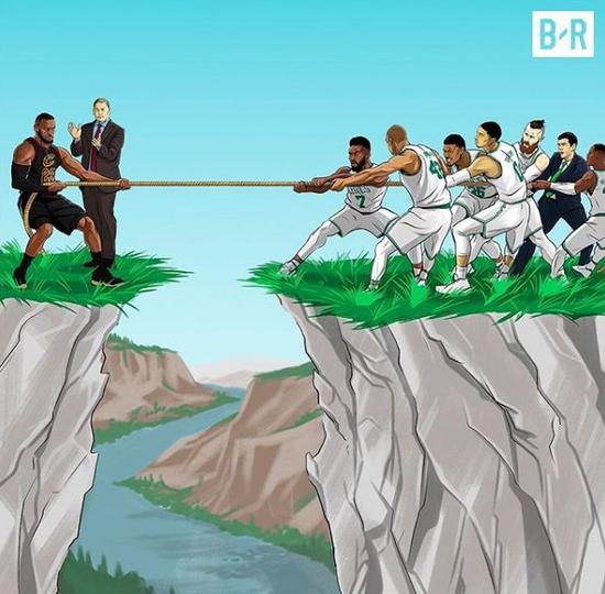 谁能想到骑士惨败的原因 除了欧文还有这个.