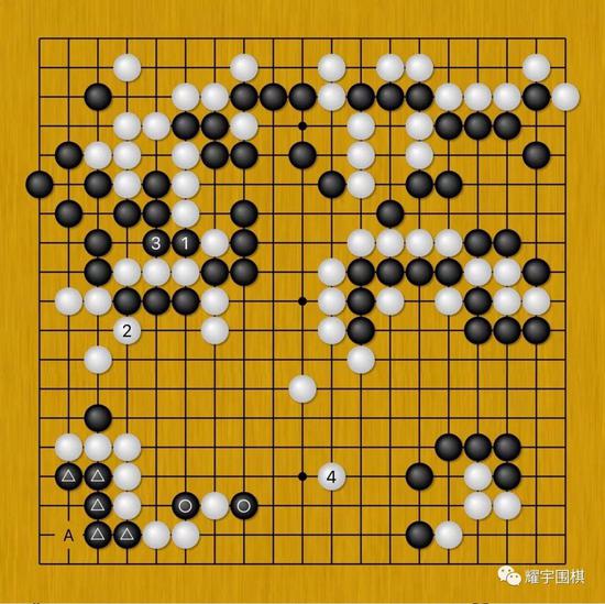 图10:黑1是可以扑死白三子,但白2先手虎后,白已经先手把黑棋全封进去了。