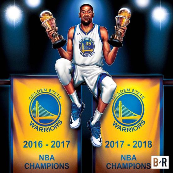 杜兰特力压库里杜蝉联FMVP