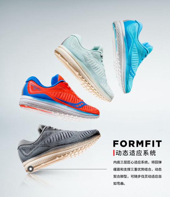 Saucony(索康尼) KINVARA 10 配备 FORMFIT 性能内底