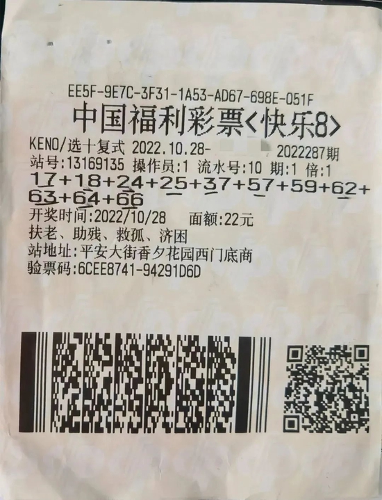 中獎彩票