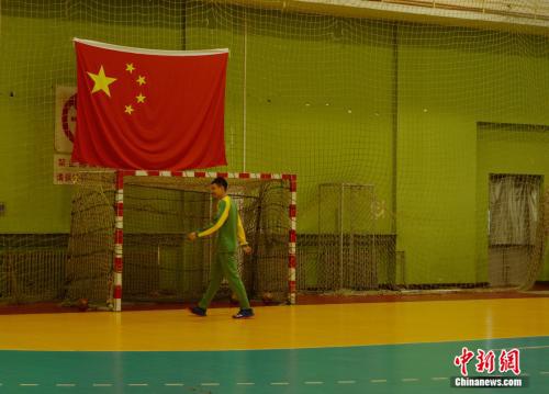 北京手球隊隊員。邢蕊 攝