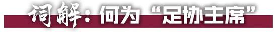 话题回到即将上任的陈戌源的「足协主席」一职。